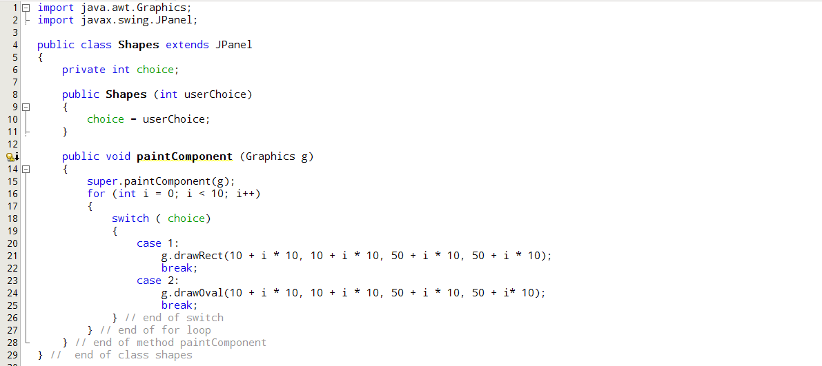 how to get to know shapes in java? | Founder at work