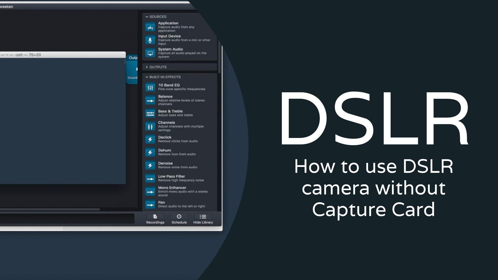 How to use DSLR camera without a capture card Founder at work